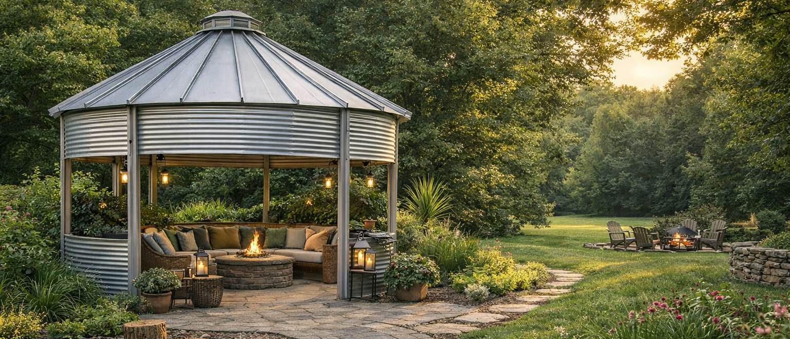 Why a Grain Bin Gazebo Is One of the Smartest Outdoor Upgrades for Airbnb Hosts