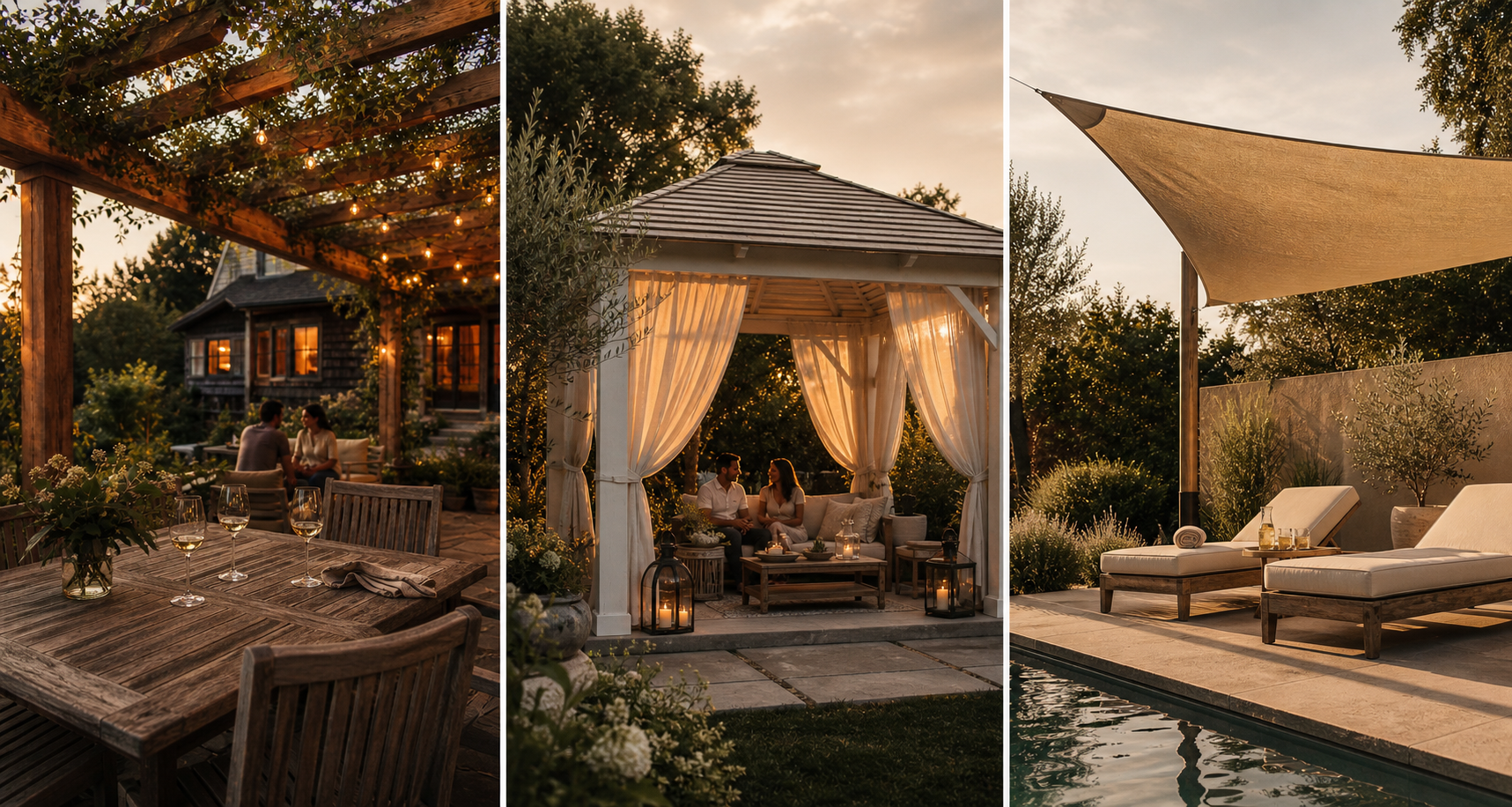 Pergola vs. Gazebo vs. Shade Sail: Which Outdoor Structure Is Actually Worth It for Your STR?