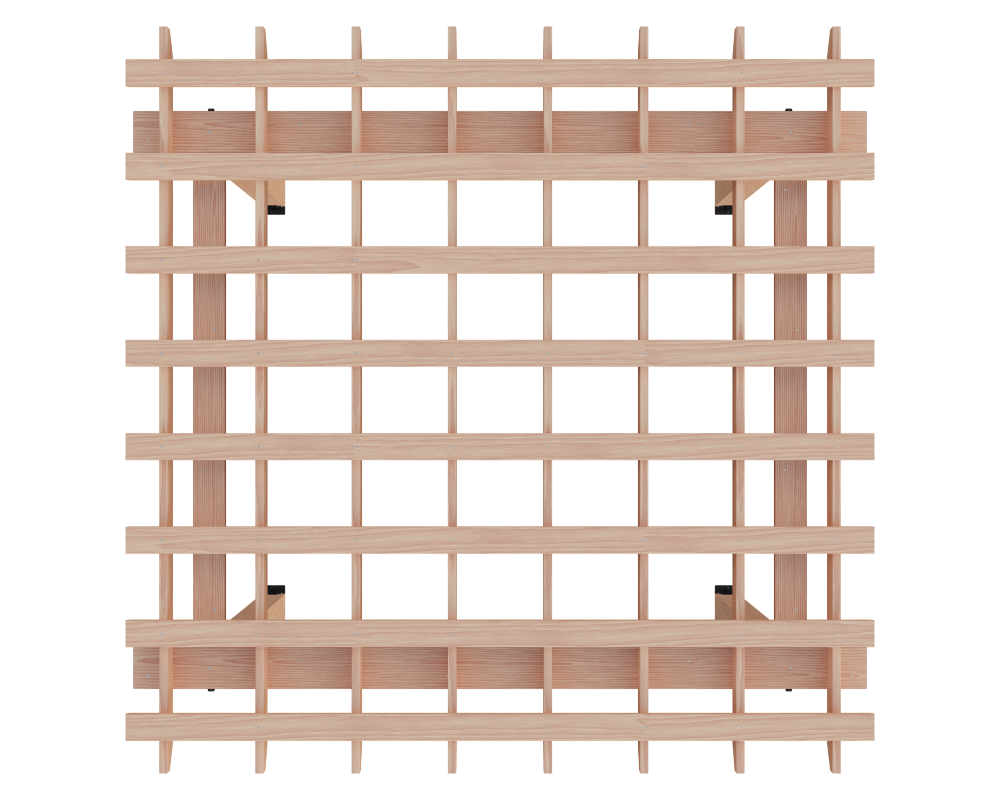 Yard Craft 8 x 10 Cedar Pergola Kit - Beauty in Every Detail