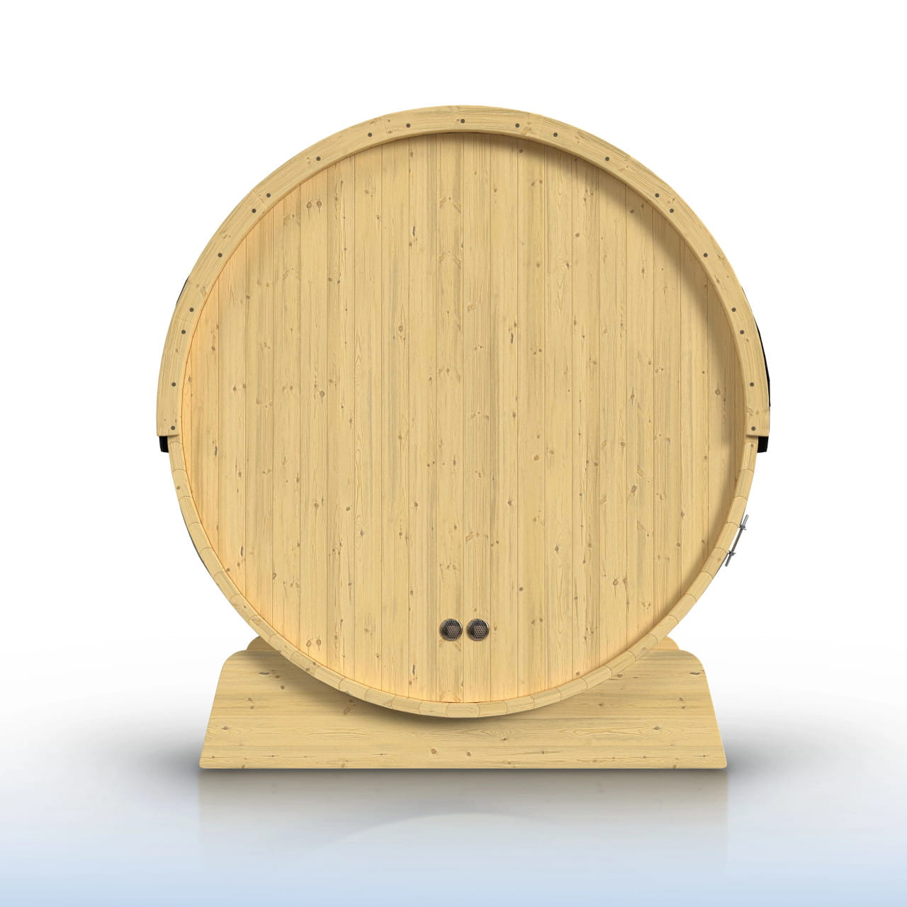 ALEKO Anémona 6–8 Person Finland Pine Barrel Sauna with Porch – Harvia