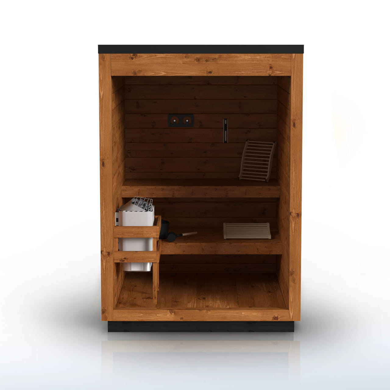ALEKO Aris 2 Person Thermowood Outdoor Sauna – Estonian Made - For Couples