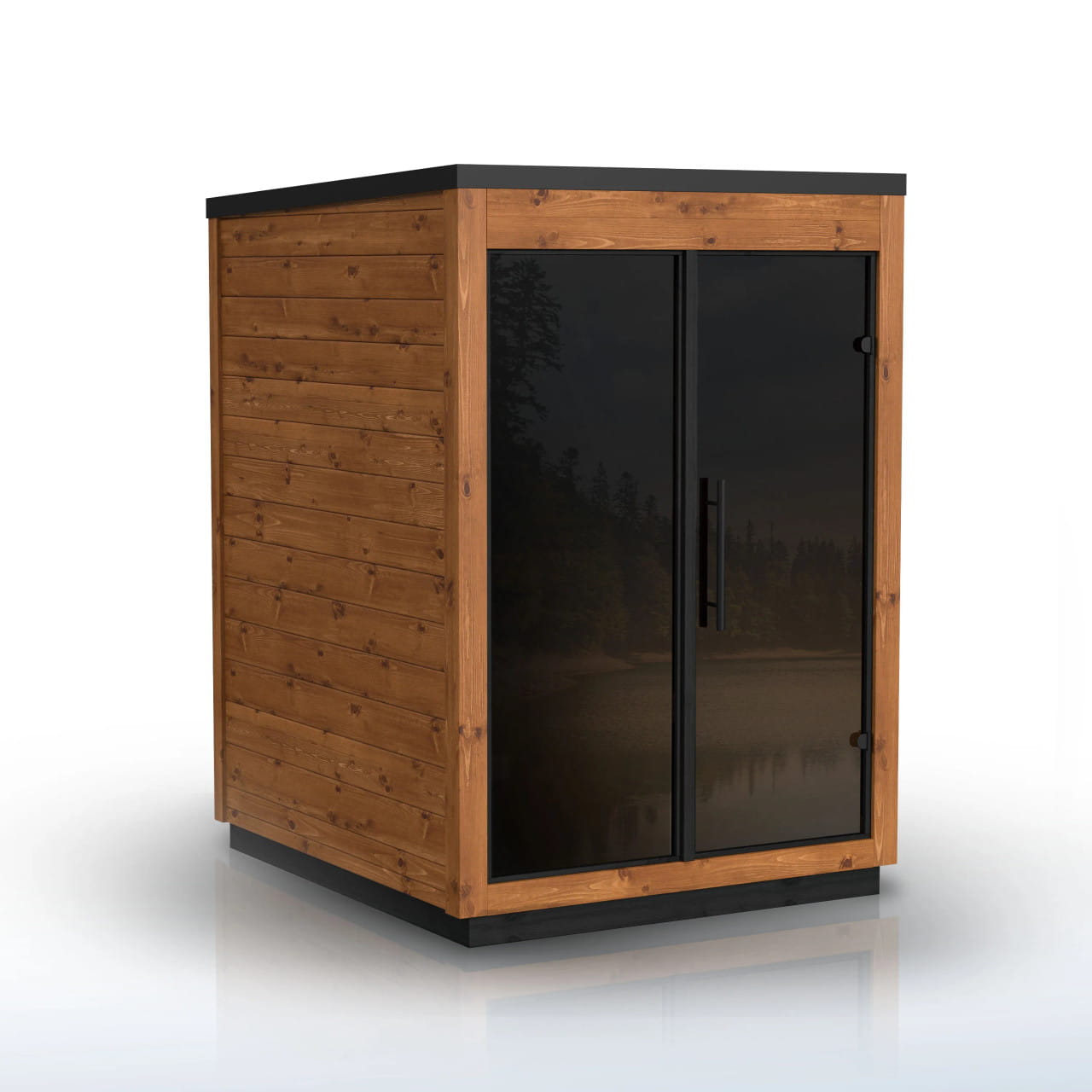 ALEKO Aris 2 Person Thermowood Outdoor Sauna – Estonian Made - For Couples