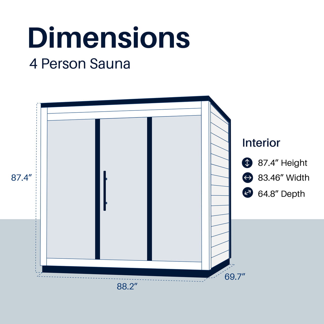 ALEKO Aris 4 Person Thermowood Outdoor Sauna – Estonian Made Scots Pine