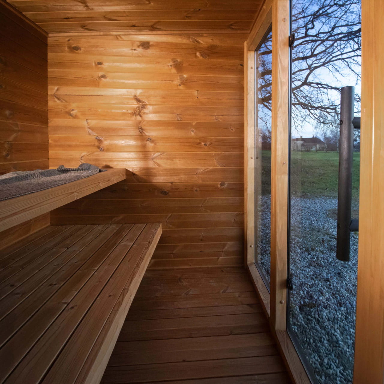 ALEKO Aris 4 Person Thermowood Outdoor Sauna – Estonian Made Scots Pine
