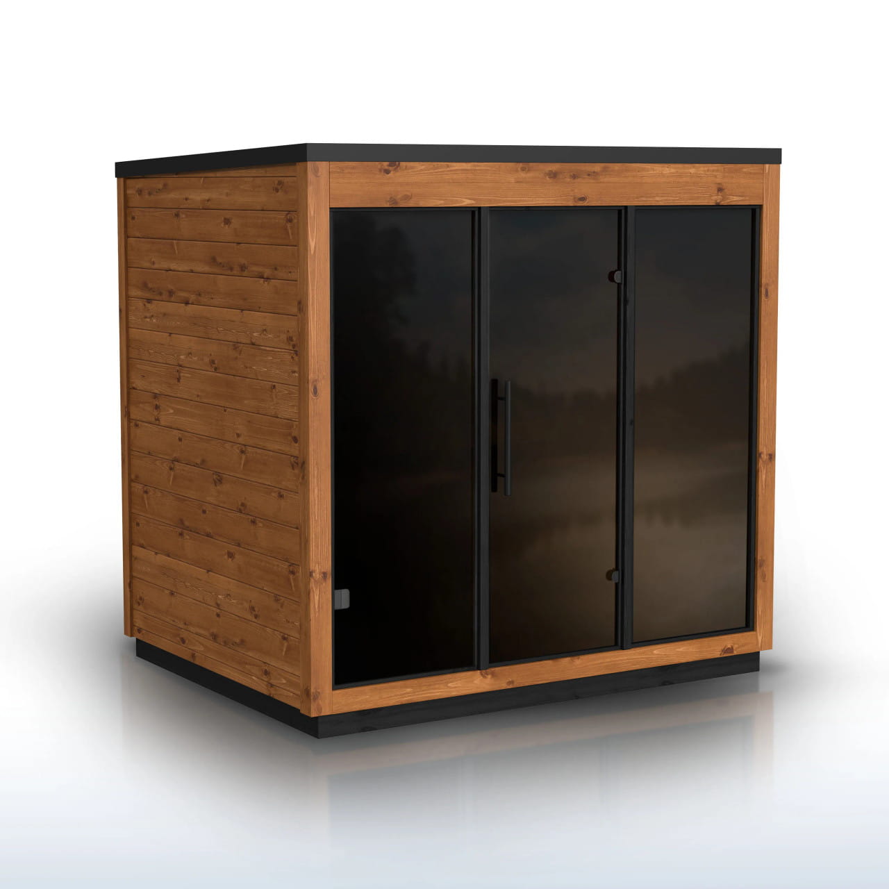 ALEKO Aris 4 Person Thermowood Outdoor Sauna – Estonian Made Scots Pine