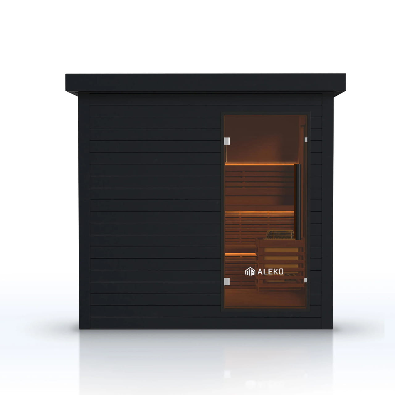 Aleko Camellia 7–8 Person Red Cedar Outdoor Sauna – Harvia & Bluetooth