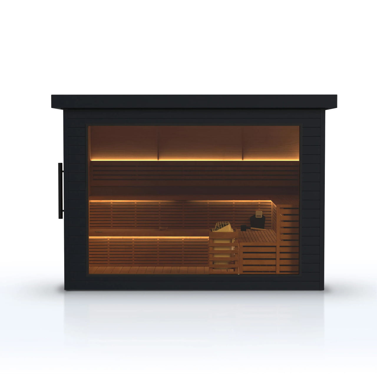 Aleko Camellia 7–8 Person Red Cedar Outdoor Sauna – Harvia & Bluetooth