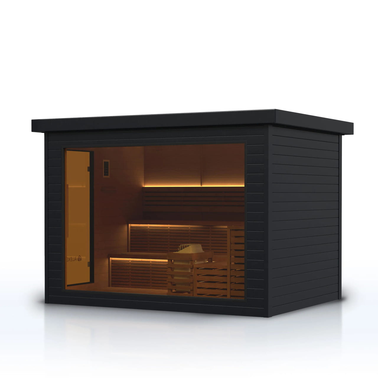 Aleko Camellia 7–8 Person Red Cedar Outdoor Sauna – Harvia & Bluetooth