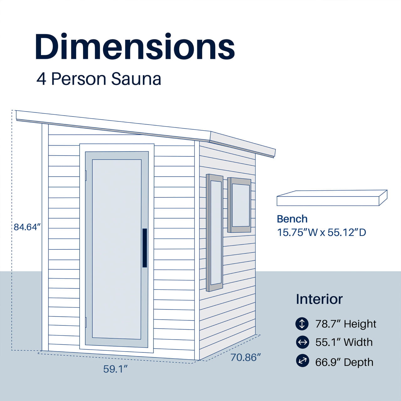 ALEKO Selenia 4 Person Red Cedar Outdoor Sauna – Insulated Walls Black