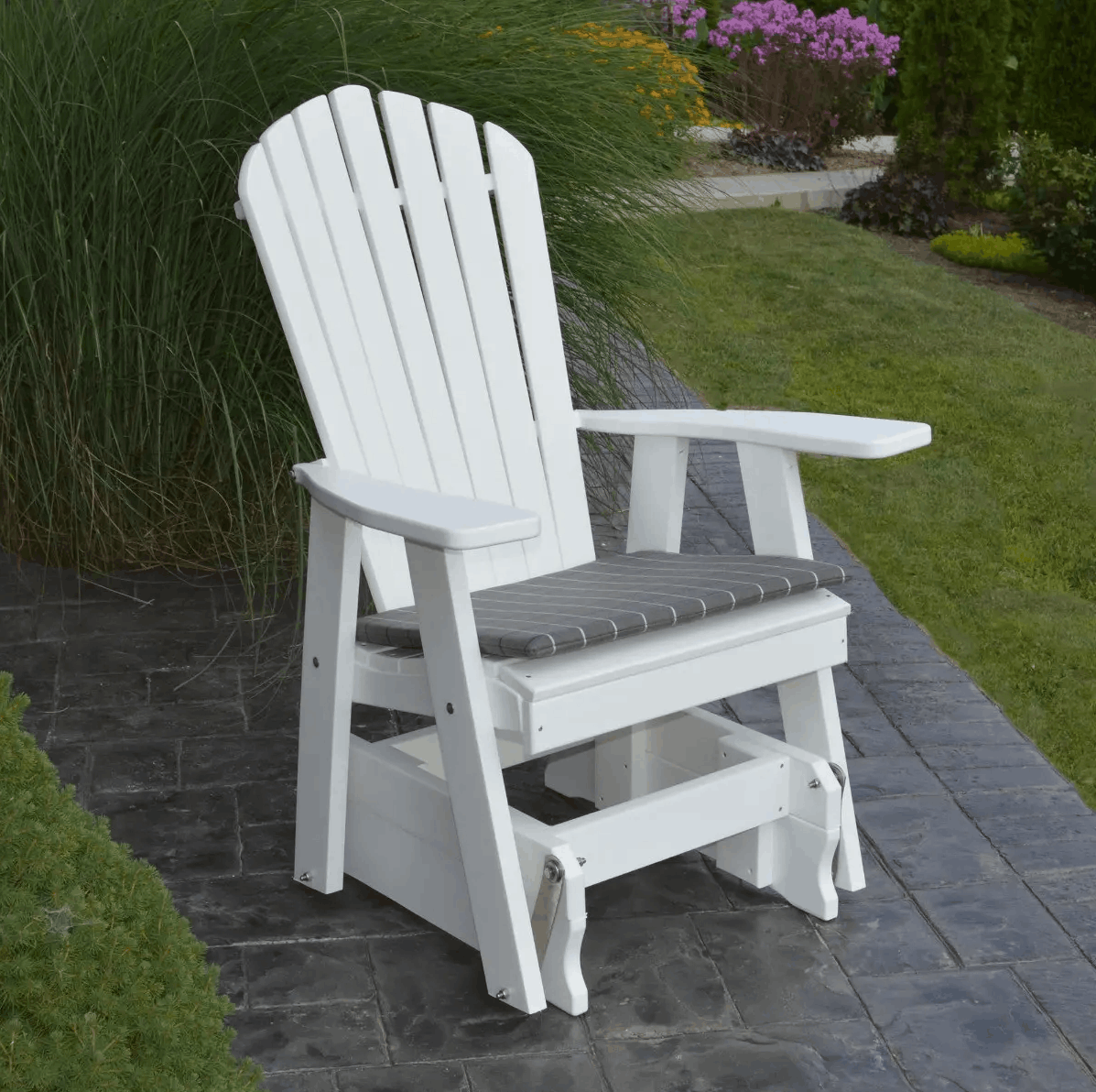 A&L Furniture Poly Adirondack Gliding Chair - Adirondack Glider Chair