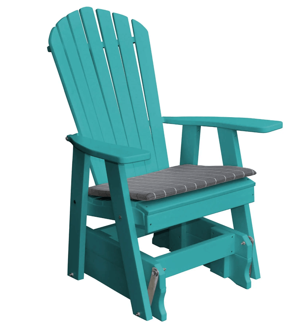 A&L Furniture Poly Adirondack Gliding Chair - Adirondack Glider Chair