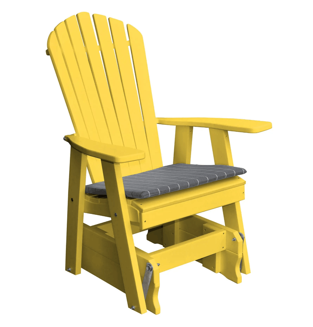 A&L Furniture Poly Adirondack Gliding Chair - Adirondack Glider Chair