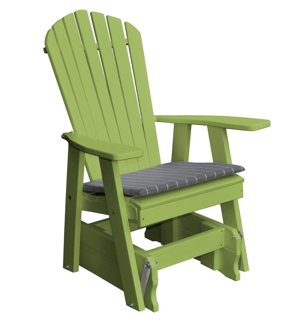 A&L Furniture Poly Adirondack Gliding Chair - Adirondack Glider Chair