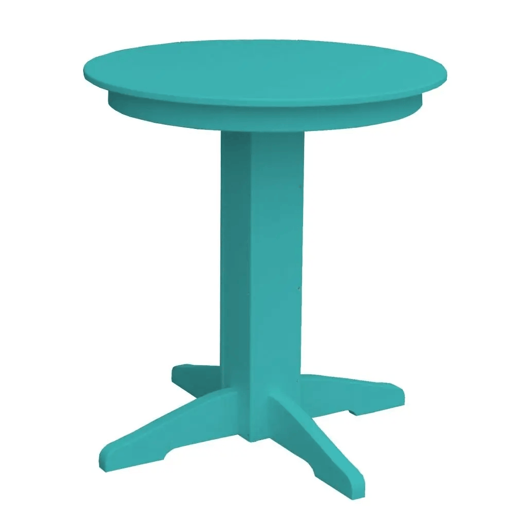 A&L Furniture Round Counter Table - Outdoor Poly HDPE Furniture
