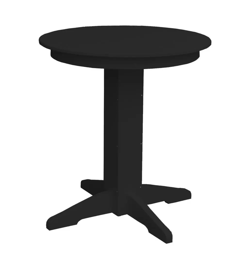 A&L Furniture Round Counter Table - Outdoor Poly HDPE Furniture