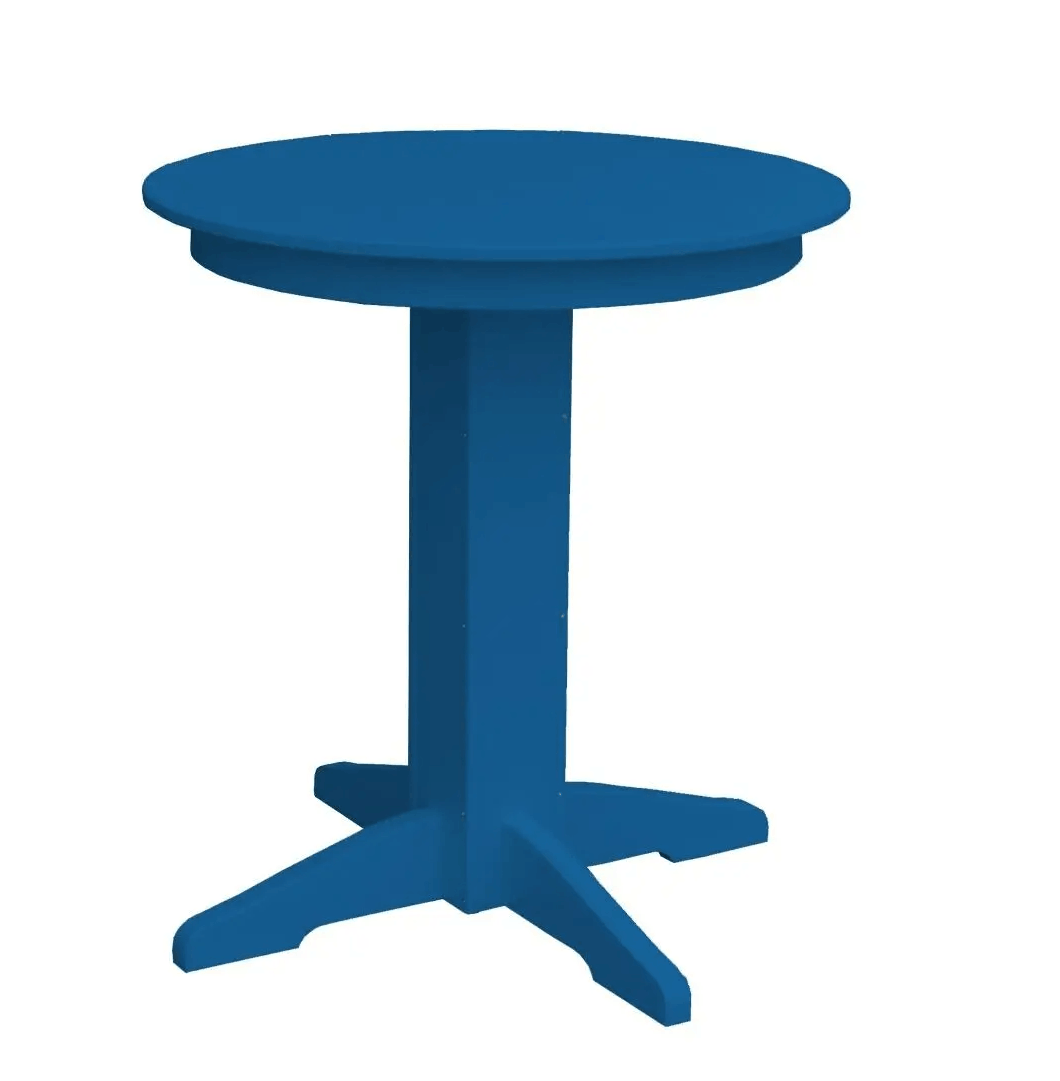 A&L Furniture Round Counter Table - Outdoor Poly HDPE Furniture