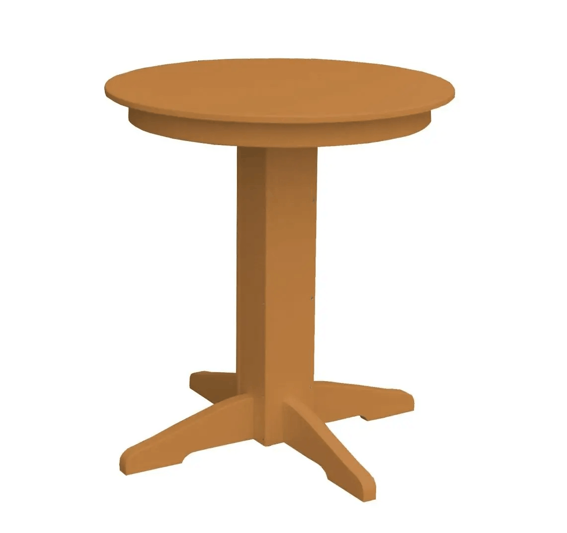 A&L Furniture Round Counter Table - Outdoor Poly HDPE Furniture