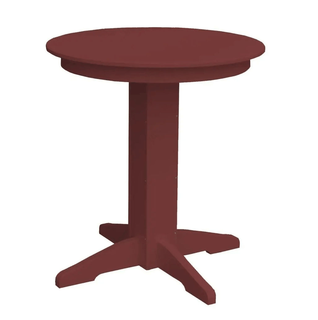 A&L Furniture Round Counter Table - Outdoor Poly HDPE Furniture