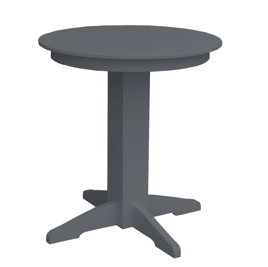 A&L Furniture Round Counter Table - Outdoor Poly HDPE Furniture