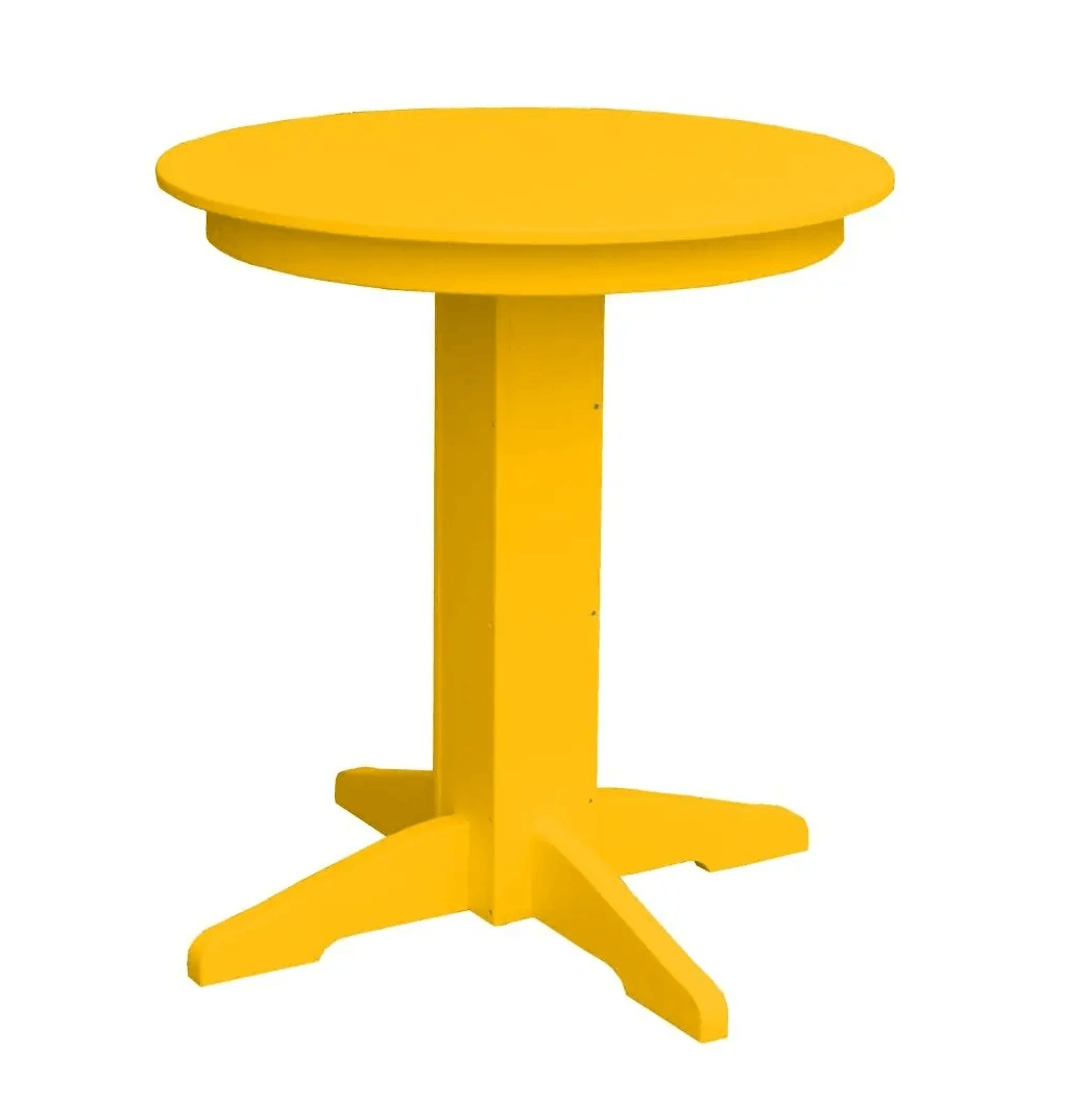 A&L Furniture Round Counter Table - Outdoor Poly HDPE Furniture