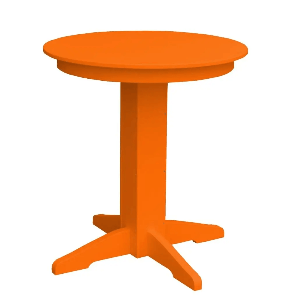 A&L Furniture Round Counter Table - Outdoor Poly HDPE Furniture