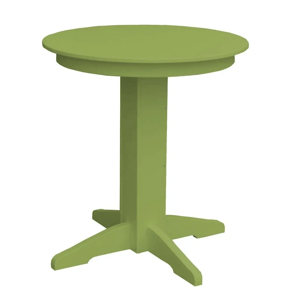 A&L Furniture Round Counter Table - Outdoor Poly HDPE Furniture