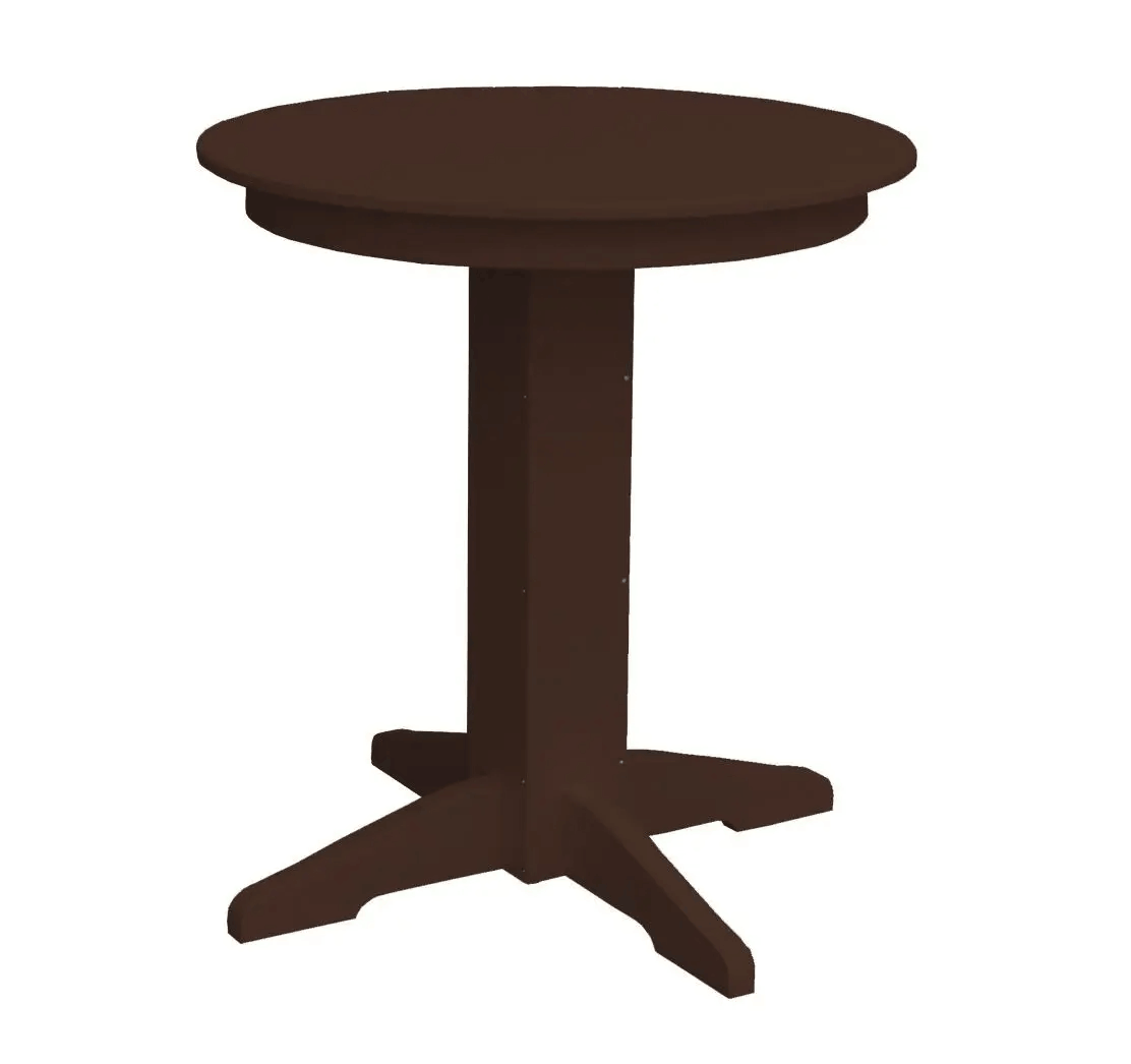 A&L Furniture Round Counter Table - Outdoor Poly HDPE Furniture