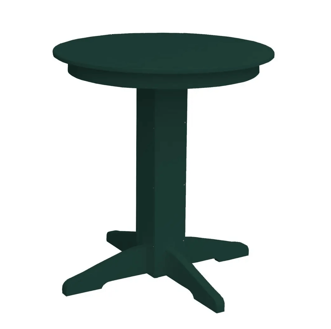 A&L Furniture Round Counter Table - Outdoor Poly HDPE Furniture