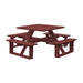A&L Furniture 44 inch Square Walk-In Table_Cherrywood