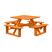 A&L Furniture 44 inch Square Walk-In Table_Orange