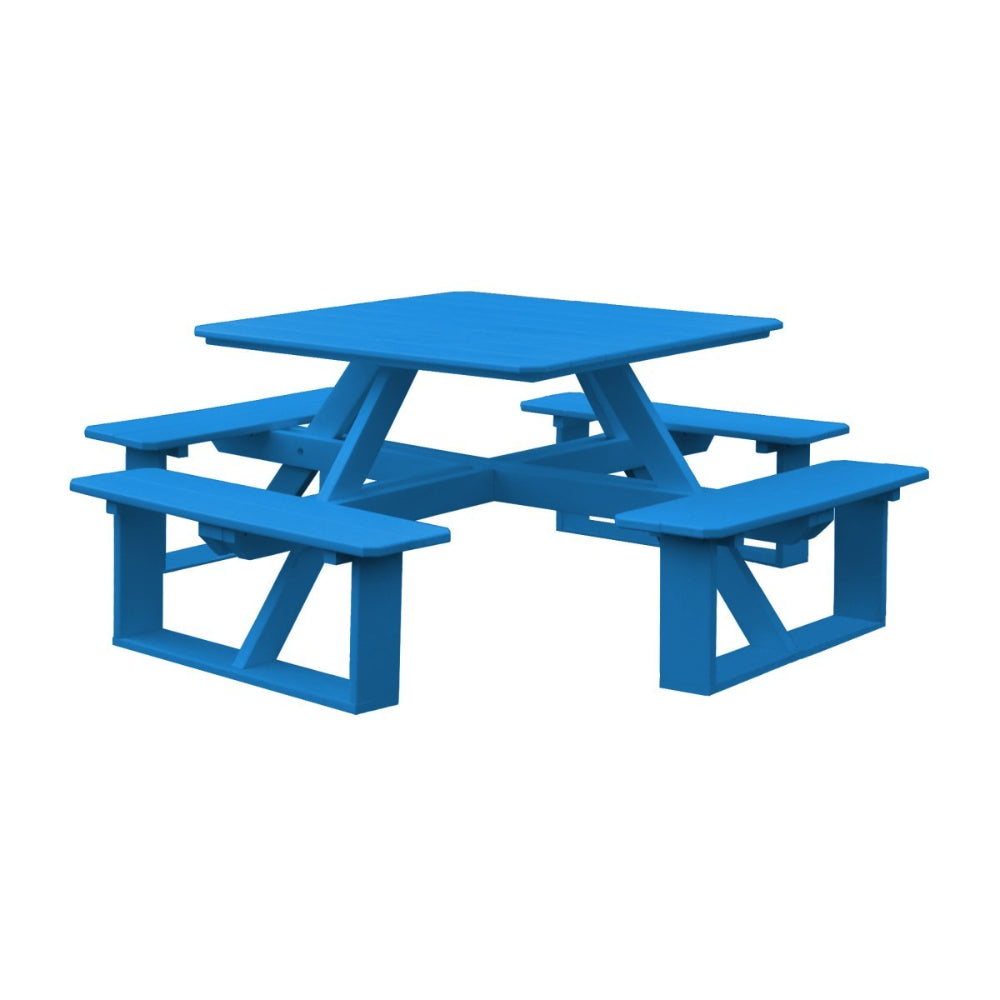 A&L Furniture 44 inch Square Walk-In Table_Pacific Blue