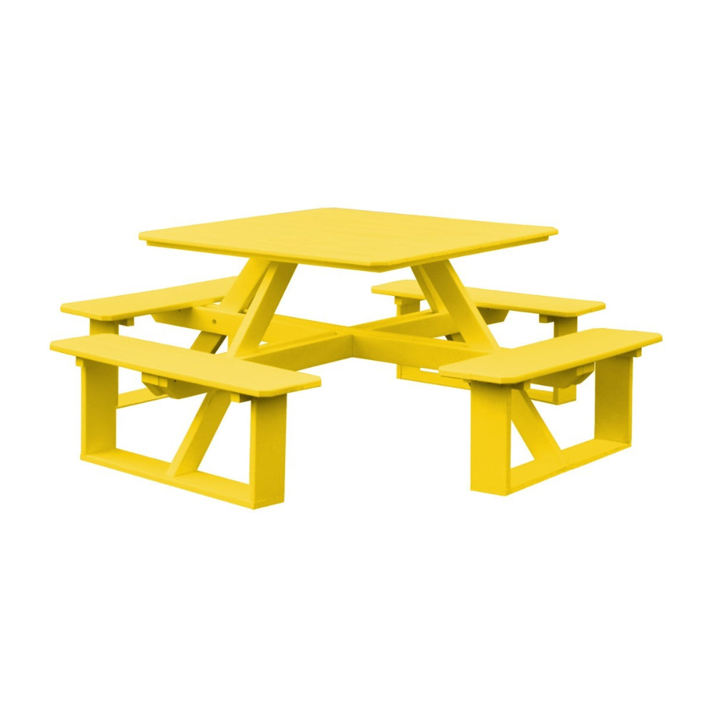 A&L Furniture 44 inch Square Walk-In Table_Yellow