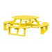 A&L Furniture 54-inch Amish-Made Octagonal Poly Walk-In Picnic Tables_Yellow
