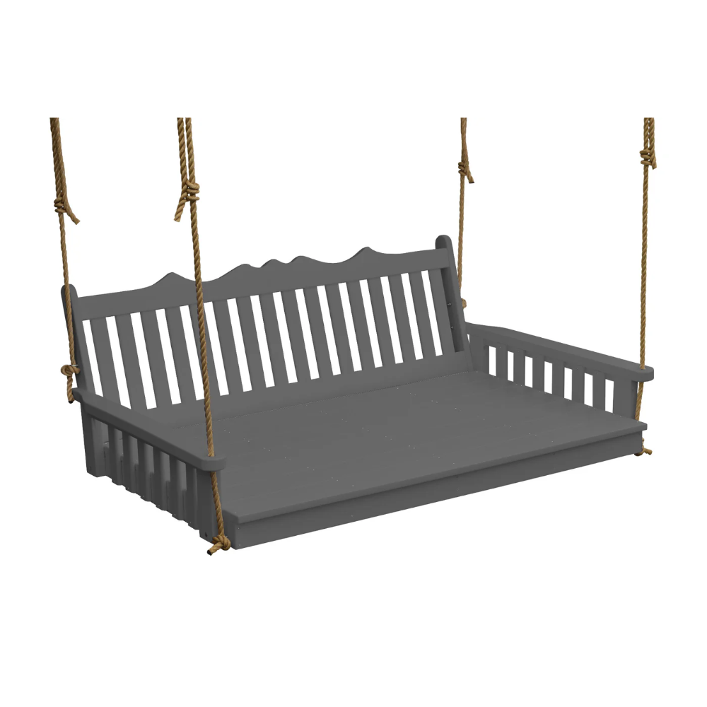 A&L Furniture Poly Royal English Swingbed DarkGray
