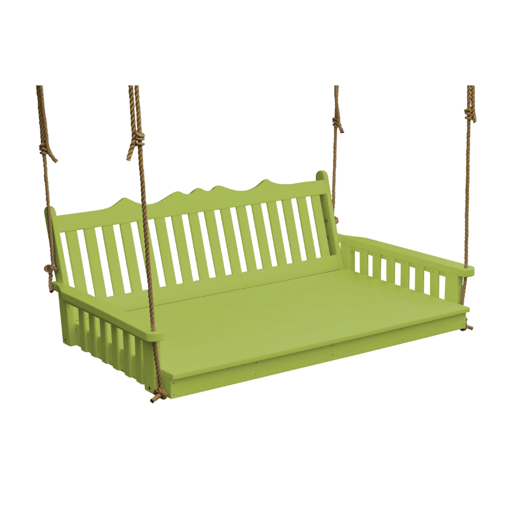 A&L Furniture Poly Royal English Swingbed Lime