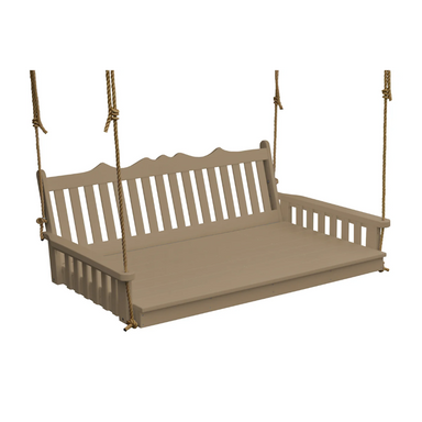 A&L Furniture Poly Royal English Swingbed Weatheredwood