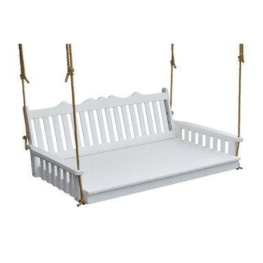 A&L Furniture Poly Royal English Swingbed_White