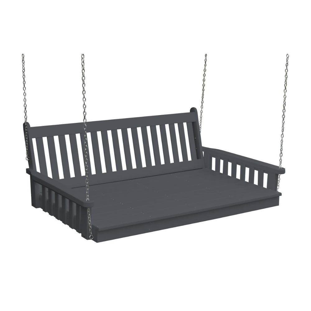 A&L Furniture Poly Traditional Swingbed_DarkGray