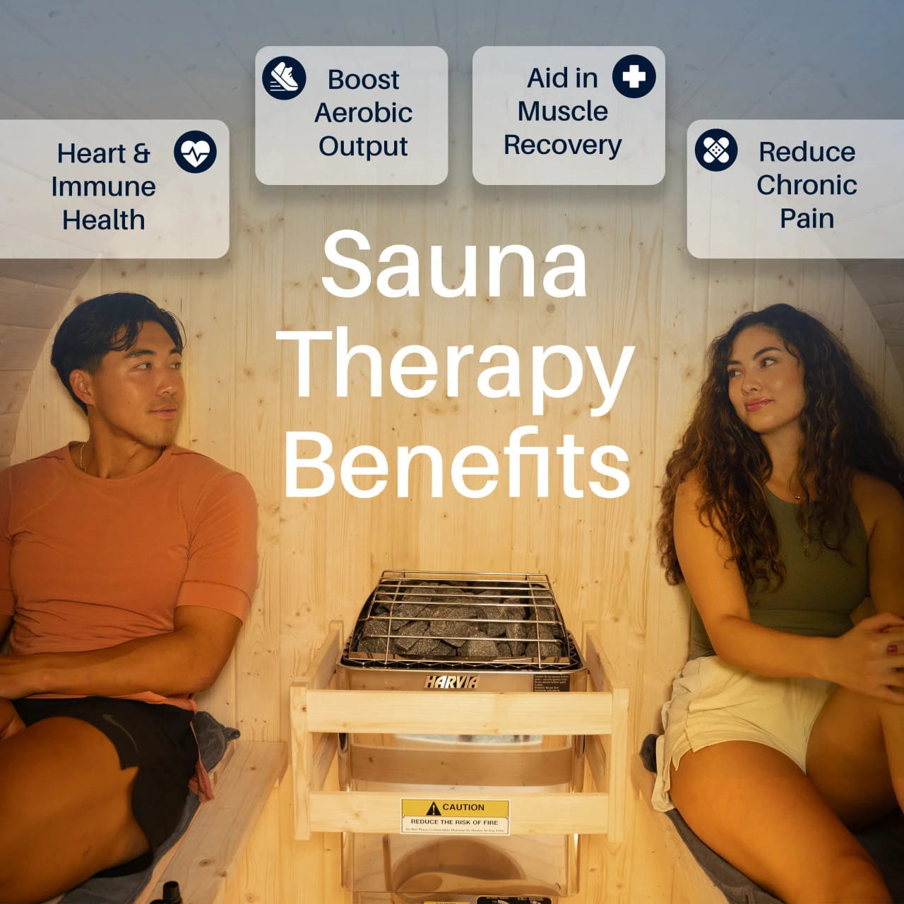 Anémona 3–4 Person Finland Pine Outdoor Barrel Sauna –  Harvia Heater