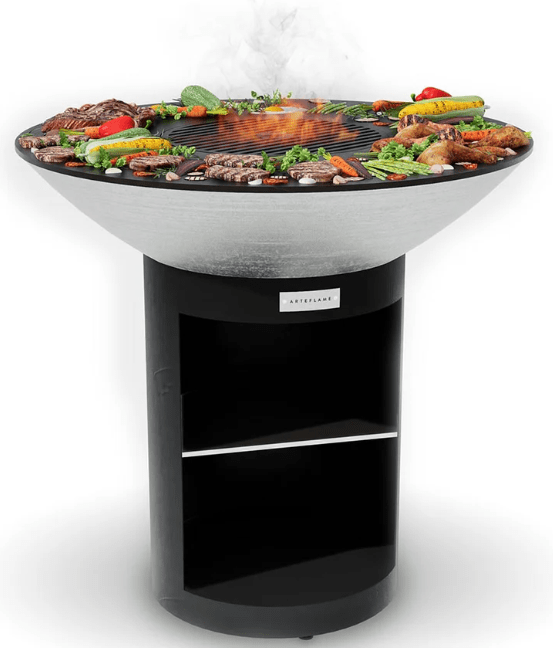 Arteflame Classic 40" Grill Tall Round Base with Storage