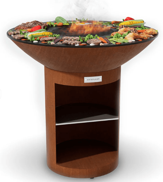 Arteflame Classic 40" Grill Tall Round Base with Storage
