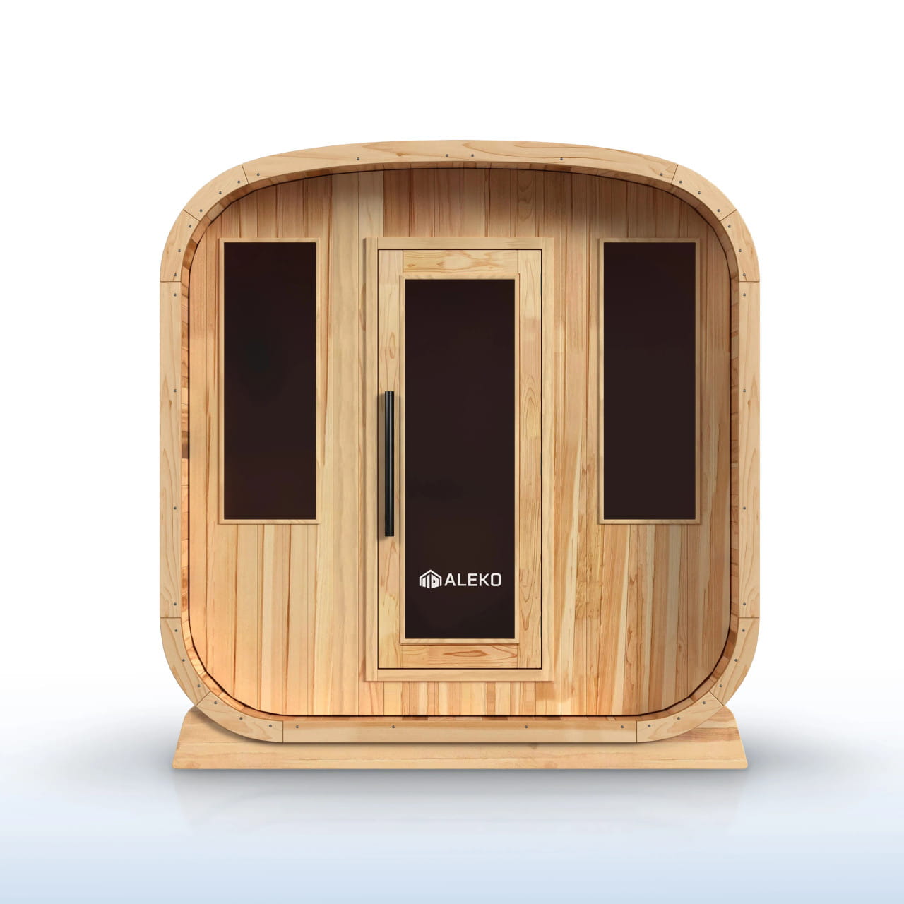 Arnica Cedar Square Sauna with Adjustable Benches & Windows –  Harvia Heater Included