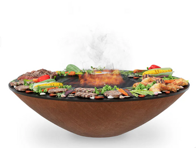 Arteflame Classic 40 inch corten bowl cooktop no base option