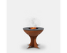 Arteflame Classic 20" Corten Steel Grill with Tall Euro Base and center flame fire pit