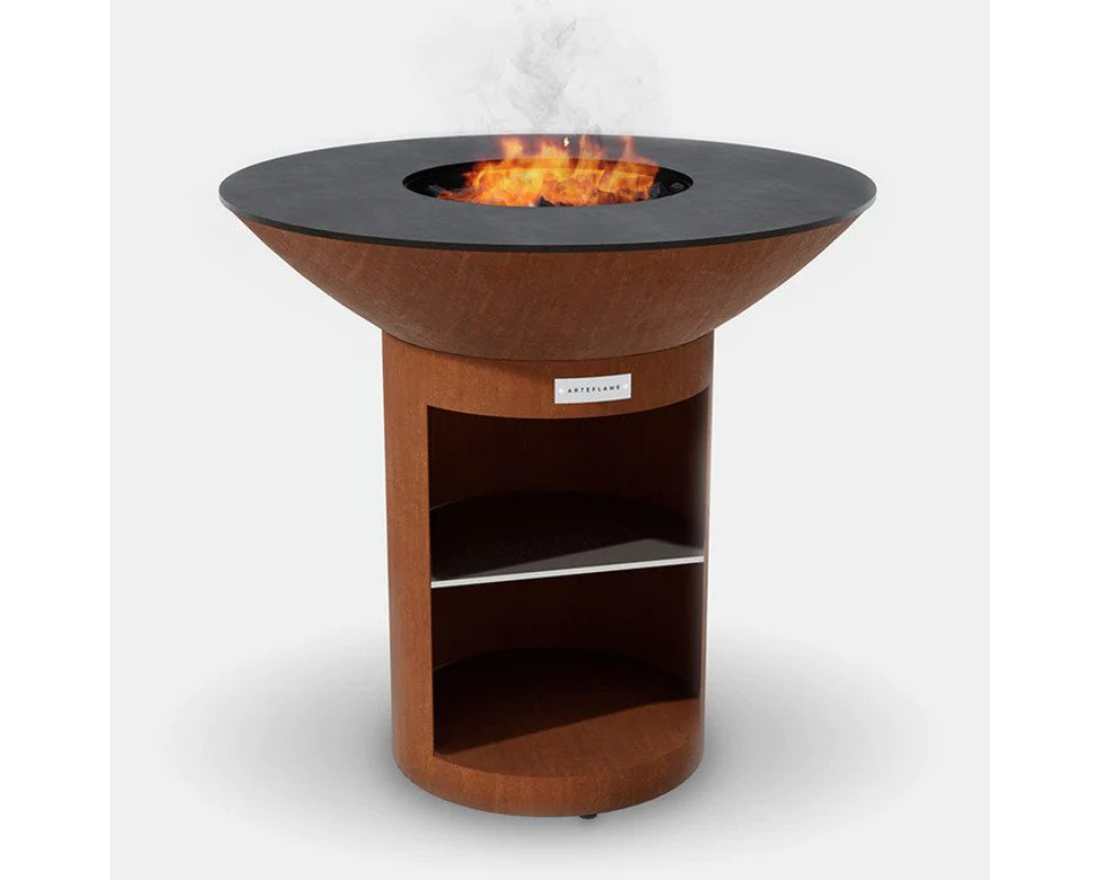 Arteflame Classic 40″ Grill Tall Round Base with Storage