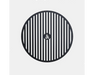 Arteflame Round Carbon Steel Center Grill Grate Insert with Arteflame logo, top view for fire pit grills