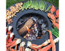 Arteflame One Series 40" Grill flat-top surface grilling shrimp, crab legs, lobster, and asparagus over open wood fire