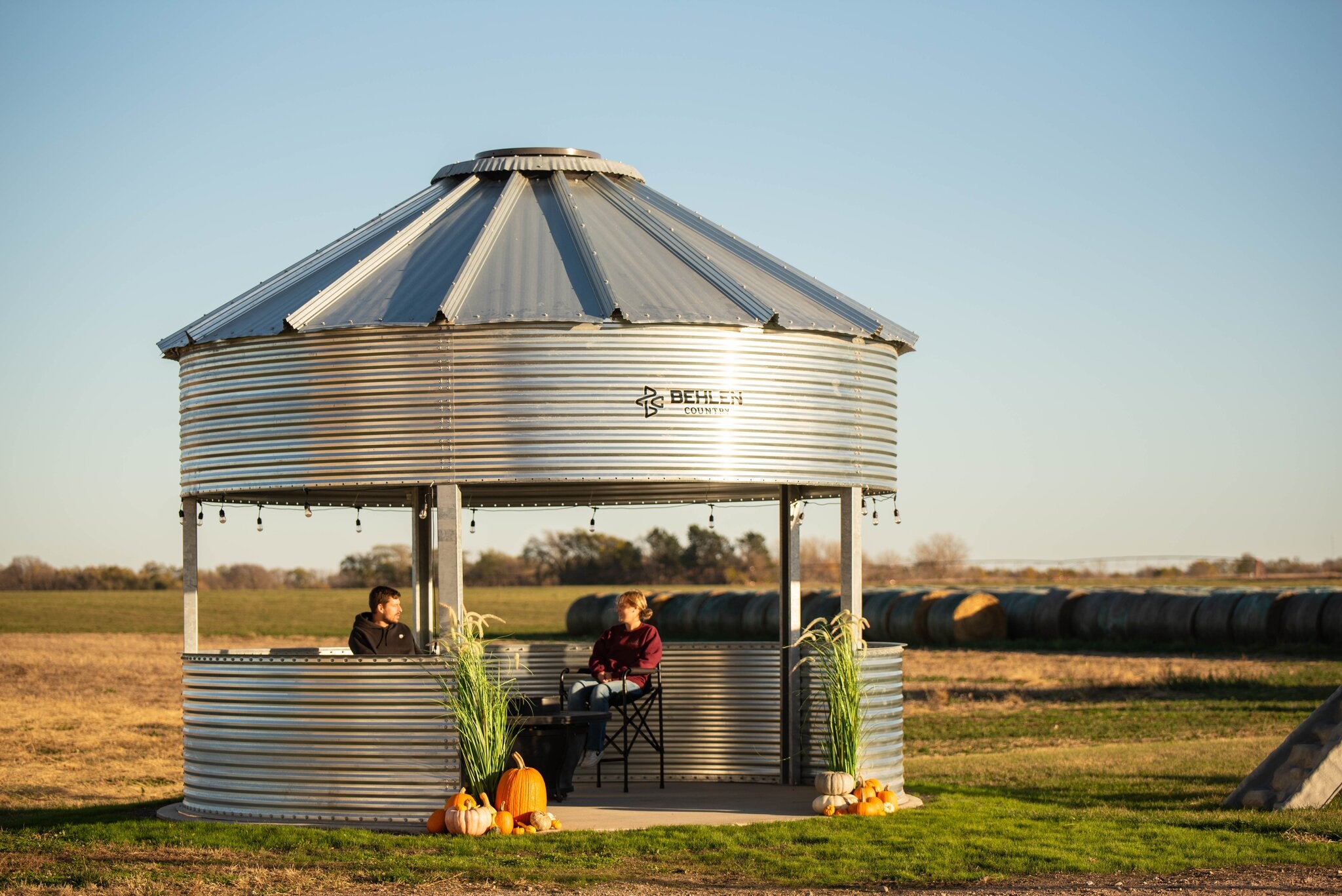 Behlen Country BinVista 15.5 ft Galvanized Steel Grain Bin Gazebo