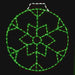 Brite Ideas 36" LED Snowflake Ornament Holiday Lighting - Green