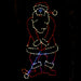 Brite Ideas LED Golfing Santa with Flag